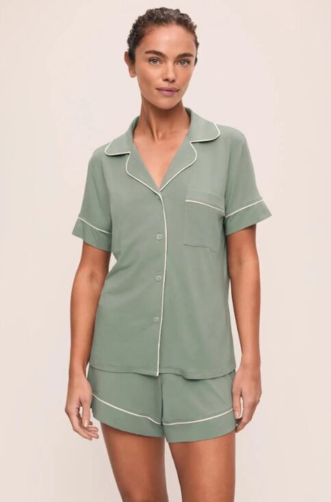 Eberjey Other - EBERJEY Gisele Relaxed Shorts PJ Set XS Eucalyptus Green TENCEL Modal NWT